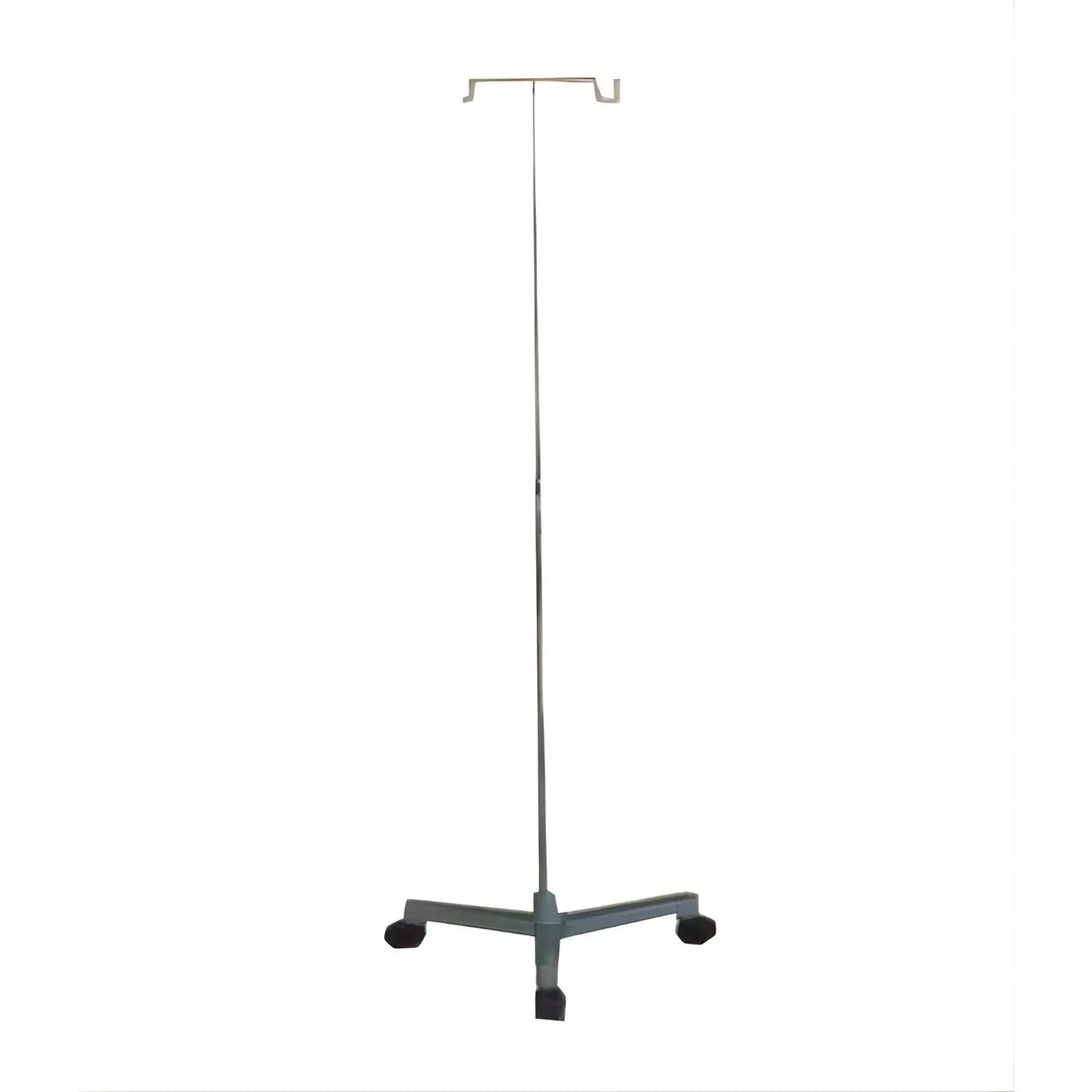 Porta sueros de pedestal BAM-335 de Beracah Medica, soporte rodable para venoclisis, con estructura metálica y ruedas.