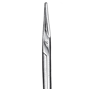 Tijeras Mayo rectas de 23 cm con hojas biseladas de la marca Beracah Medica, ideales para corte preciso en cirugías.
