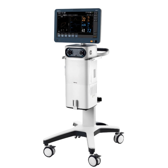 Ventilador volumétrico universal Beracah Medica modelo SV600 para adultos, pediátricos y neonatales, visible en imagen.