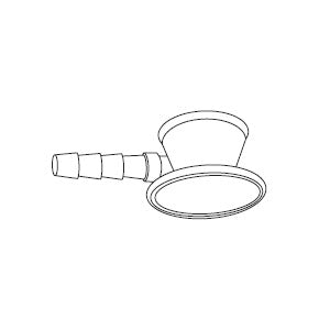 Contacto doble de aluminio para estetoscopios Beracah Medica, accesorio resistente y duradero para mejorar el rendimiento.