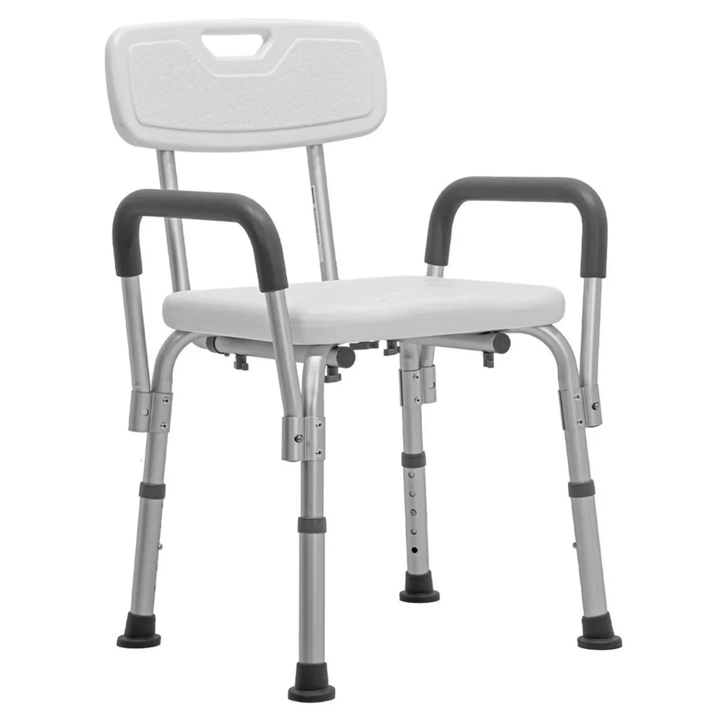 Banco de ducha Beracah Medica con silla para baño, descansabrazos desmontables y asiento antideslizante.