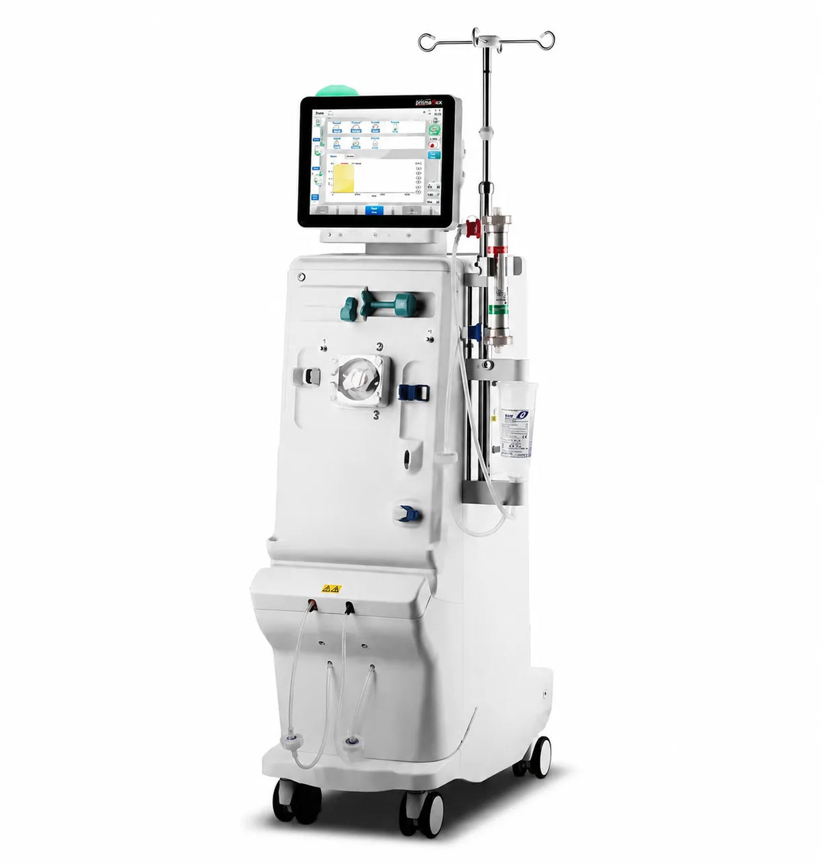 Máquina de hemodiálisis Beracah Medica modelo D800S con pantalla y controles, utilizada para tratamiento renal.