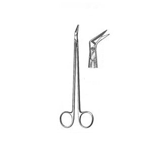 Tijeras Potts-Smith de 7 pulgadas en ángulo de 45 grados, marca Beracah Médica, con mango ergonómico y hoja afilada