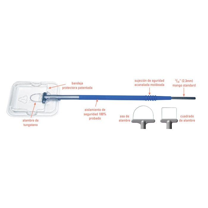 Asas de electrocirugía Beracah Medica, kit de accesorios con loops para equipos de electrocirugía, componentes de alta precisión