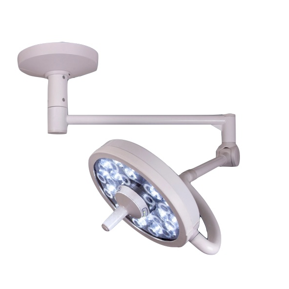 Lámpara para exámenes y cirugías menores Beracah Médica modelo MI-750, montaje en techo, iluminación de 75,000 lux, sencilla instalación