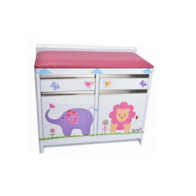 Mesa de exploración pediátrica MSI Grand Plus con cenefa, estructura resistente y superficie lisa para atención infantil.