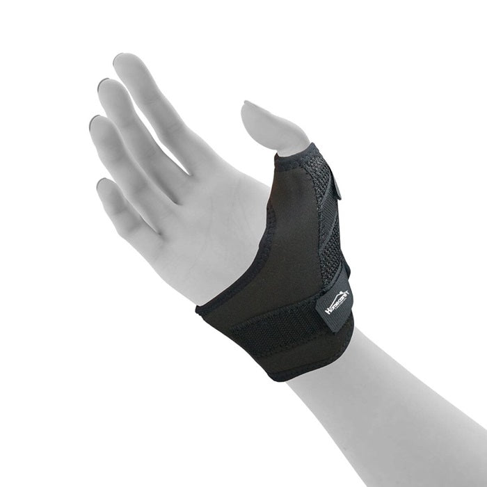 Muñequera Beracah Medica para soporte de muñeca y pulgar, con diseño ajustable y cómodo para lesiones o soporte ortopédico.