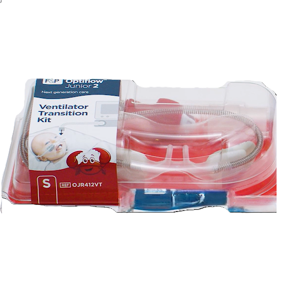 Circuito de transición para ventilador Optiflow Junior 2 CH, interfaz nasal de Beracah Medica, para ventilación y anestesia.