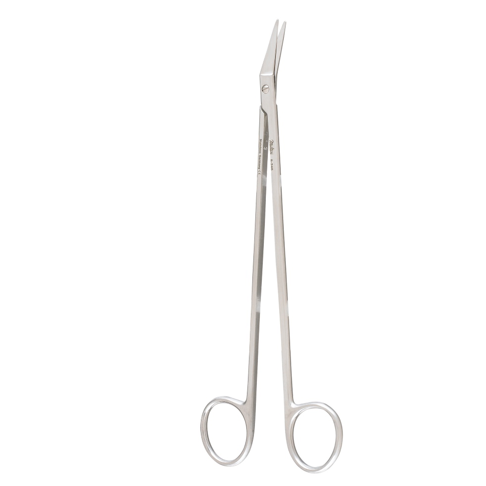 Tijeras Potts-Beracah Médica de 7,5 pulgadas, anguladas a 25°, cuchillas de 21 mm, herramienta de corte profesional