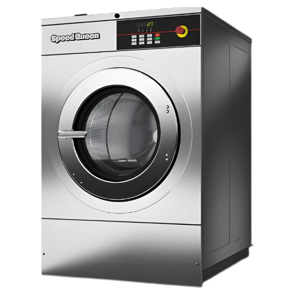 Lavadora industrial Beracah Medica de montaje rígido, capacidad de 40 lb (20 kg), diseñada para uso profesional en entornos industriales