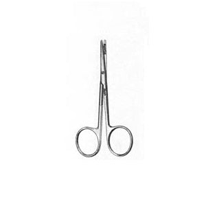Tijeras Metzembaum rectas Super Cut de 11.4 cm de la marca Beracah Medica, con hojas afiladas y mango ergonómico.