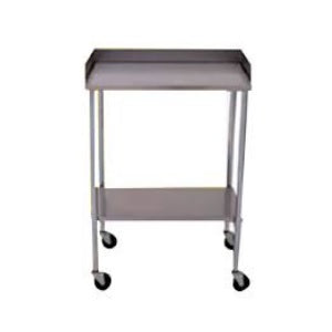 Mesa Pasteur MSI de Beracah Medica, con pestaña de acero inoxidable, dimensiones 90x50x90 cm, en un entorno clínico.