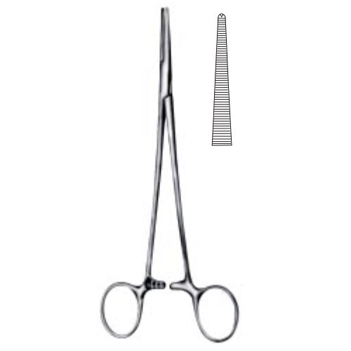 Pinza Adson recta de 18.5 cm con dientes 1x2 de Beracah Medica para precisión en procedimientos médicos.