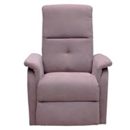 Sillón reclinable MSI Beracah Médica con sistema de masaje y calor en tela color beige, con soporte y reposapiés ajustable