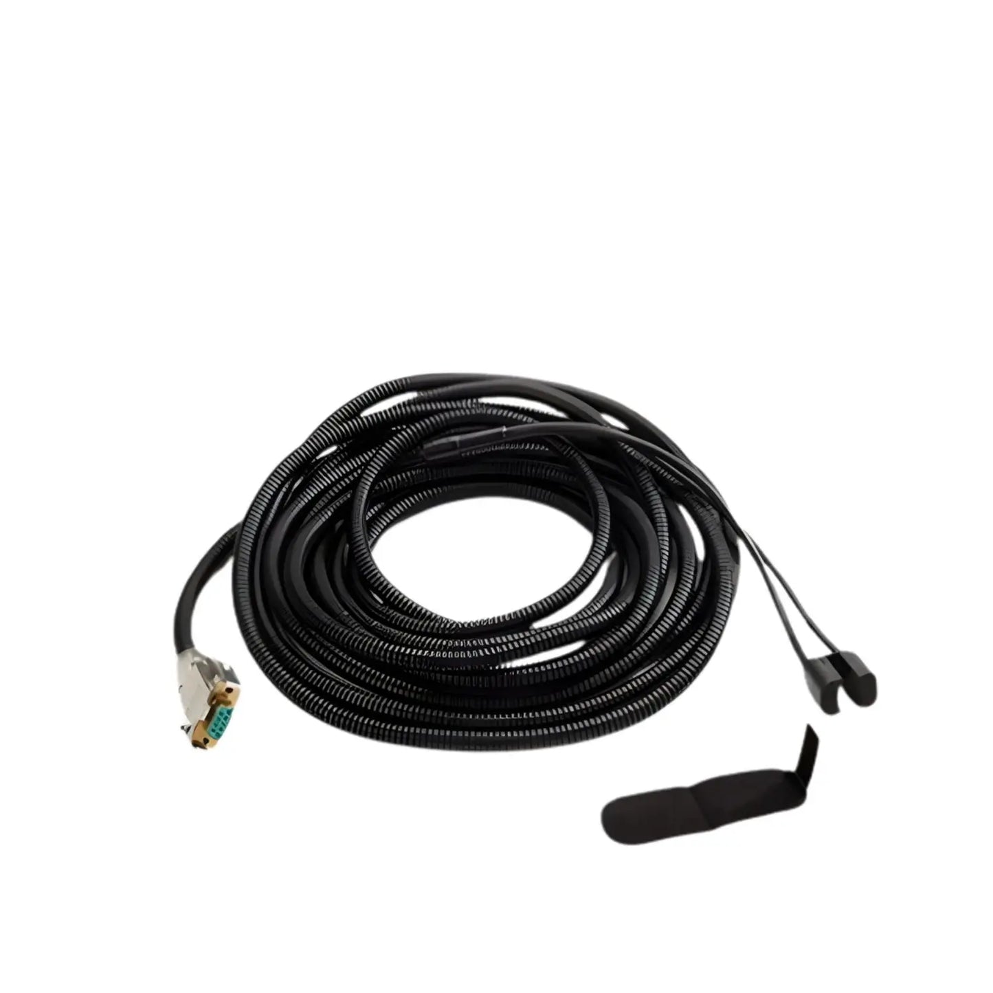 Sensor de oximetría adulto para resonancia magnética Beracah Medica, cable y sensor en uso para monitoreo de oxígeno.
