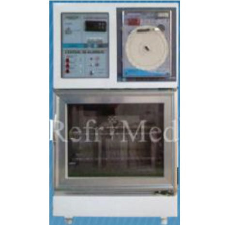 Refrigerador vertical de 5.4 pies para farmacia Beracah Medica con puerta de cristal y graficador, ideal para medicamentos y vacunas
