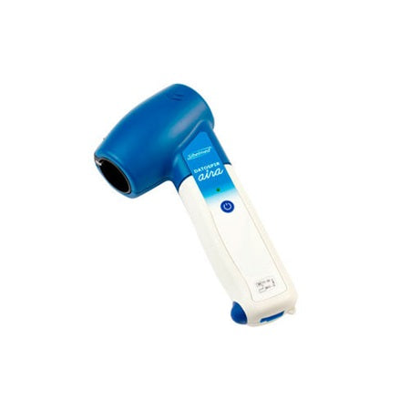 Espirómetro Datospir Aira Turbina de Beracah Medica, dispositivo para pruebas de función pulmonar, con pantalla y componentes.