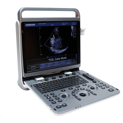 Ultrasonido portátil Beracah Medica 15" Doppler EBit 50 con dos transductores, pantalla grande y controles intuitivos.