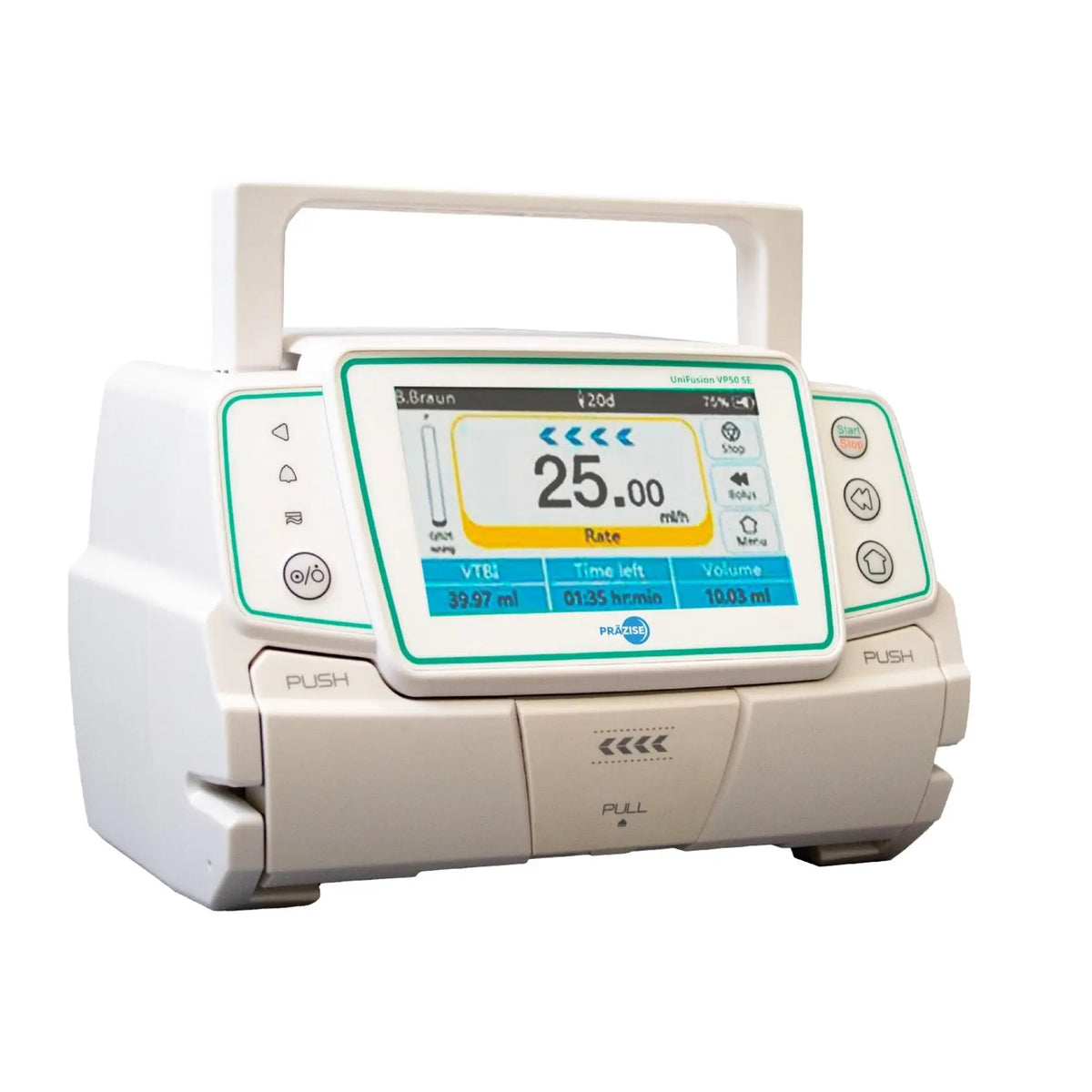 Bomba de infusión volumétrica Beracah Médica, dispositivo médico para administrar líquidos de forma precisa y controlada.