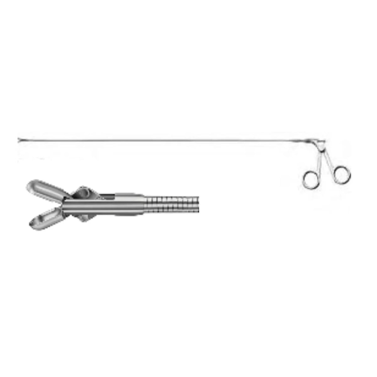 Pinza de biopsia de doble acción Beracah Medica para histeroscopia, calibre 5 Fr, longitud de 400 mm, con diseño semirrígido