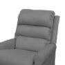 Sillón reclinable MSI de Beracah Medica en tela gris con sistema de masaje y calor para mayor comodidad.