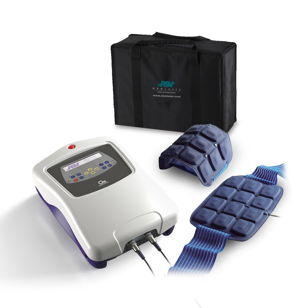 Unidad portátil de magnetoterapia Easy Qs de Beracah Medica, mostrando el dispositivo compacto y sus controles.