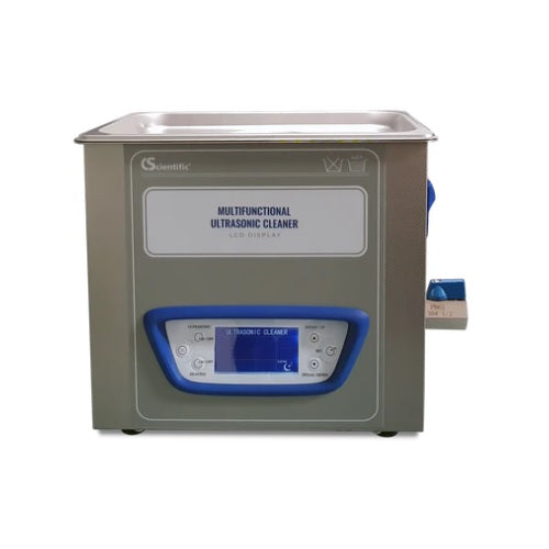 Baño ultrasónico Beracah Medica UB300 de 30 litros, equipo de laboratorio con panel de control y puerta de vidrio.
