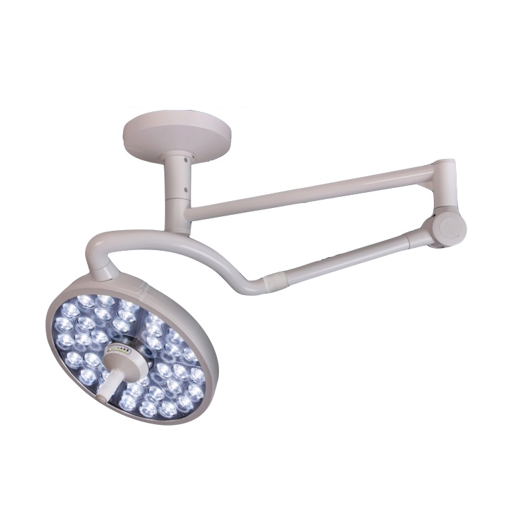 Lámpara de quirófano sencilla de techo Beracah Medica, LED de 100,000 Lux, iluminación brillante para salas de cirugía.