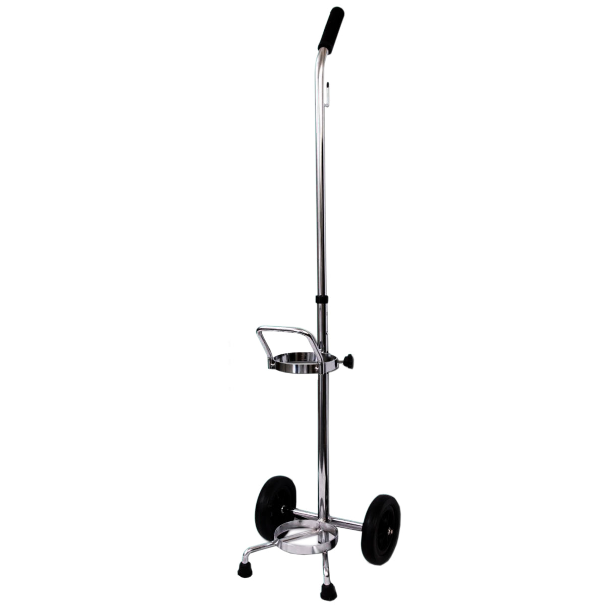 Carro porta tanque de oxígeno Beracah Médica Modelo M60 y M90, con soporte y ruedas para cilindros de oxígeno.