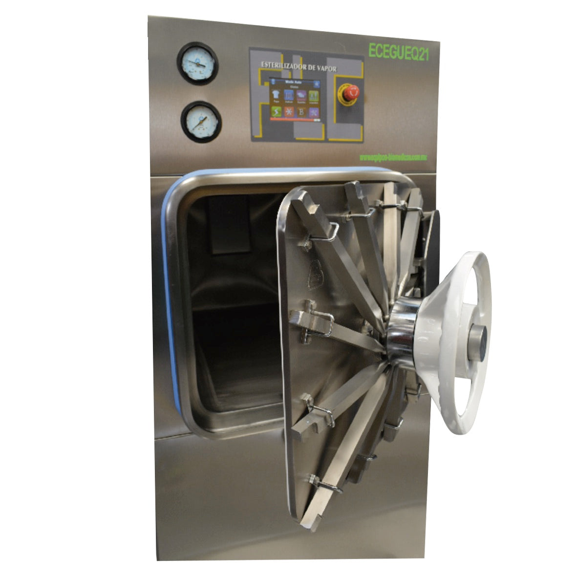 Autoclave de vapor autogenerado Ceye de 420L con control microprocesador, tamaño 50x50x151cm, marca Beracah Medica