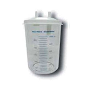 Frasco para aspirador portátil de 1000 ml de Beracah Medica, frascos y tapas para equipos de succión, en color transparente