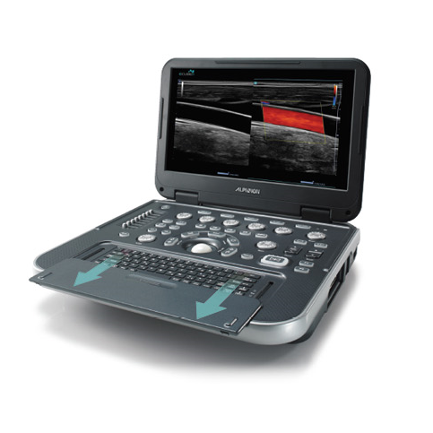 Ultrasonido portátil Beracah Medica E-CUBE i7 Paquete 4D con 4 transductores y LiveHQ en pantalla.