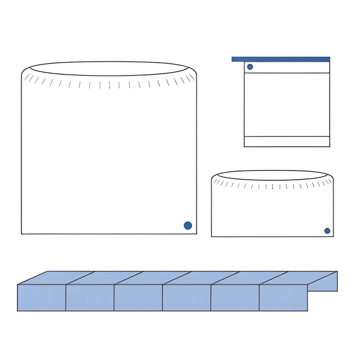 Kit de protectores para arco en C de la marca Beracah Médica, 20 unidades, insumos médicos para protección y cuidados.