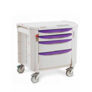 Carro para medicamentos 36'' línea Flexline Mod. FLBED, 4 cajones de 56.8x73.3x89.2cm