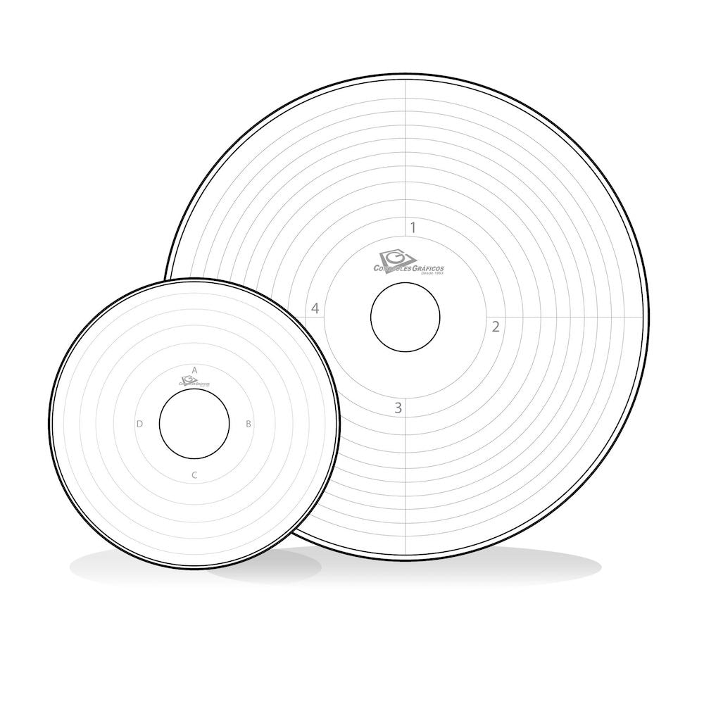 Papel circular para graficador Beracah Medica, 100 hojas, para temperaturas de -50° a 50°, en rollo o paquete.
