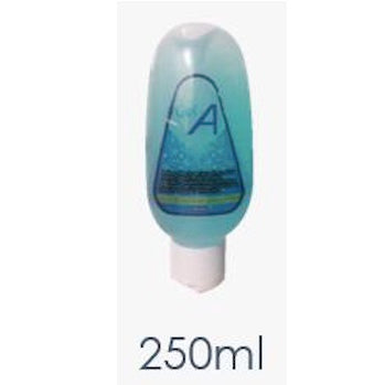 Gel antibacterial biodegradable de 78% para manos en frasco de 250 ml de Beracah Medica, con etiqueta visible y tapa.