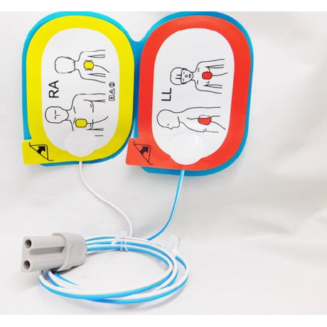 Parche multifunción para desfibrilador Beneheart D de Mindray, accesorio pediátrico y adulto, de la marca Beracah Medica.
