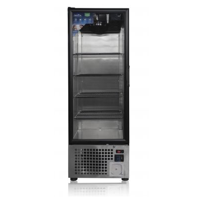 Refrigerador de laboratorio Beracah Medica de 21.2' y 600L con puerta de vidrio para medicamentos y reactivos.