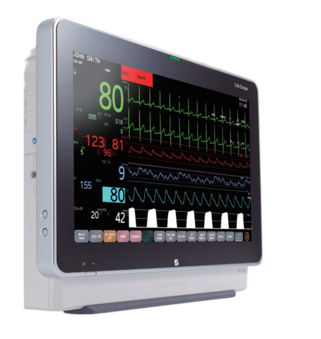 Monitor para paciente de signos vitales avanzado Beracah Medica, pantalla de 12.1" y 5 parámetros, serie LIFE SCOPE CSM-1501K.