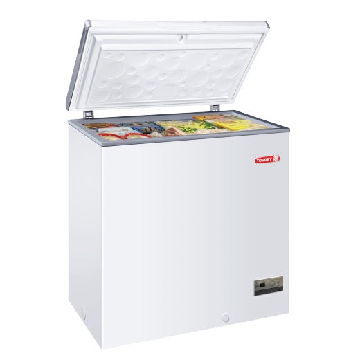 Congelador horizontal Beracah Medica con tapa tipo cofre, 5.2 pies cúbicos, doble sistema de refrigeración y congelación.