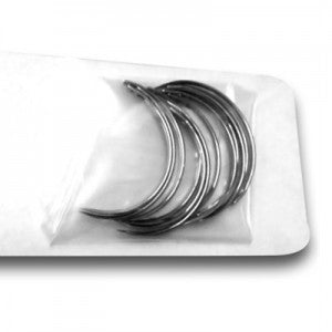 Aguja de punción circular de 1/2 para ojo automático, paquete de 12 piezas, tamaño #9 (9x25mm), marca Beracah Medica