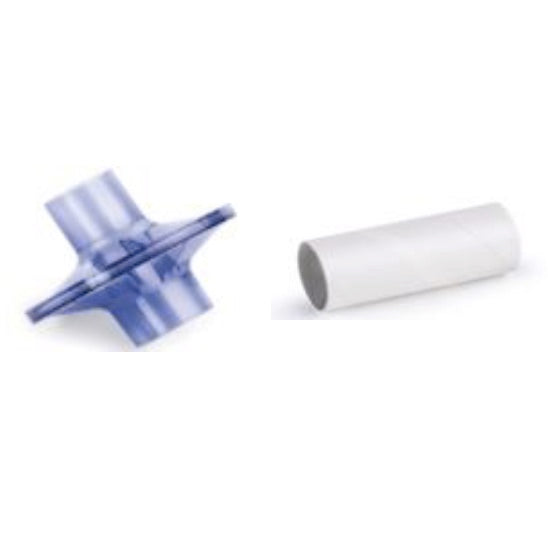 Filtro bacterial y viral con boquilla de papel para espirometro BTL-08 Spiro, bolsa de 50 unidades, de Beracah Medica