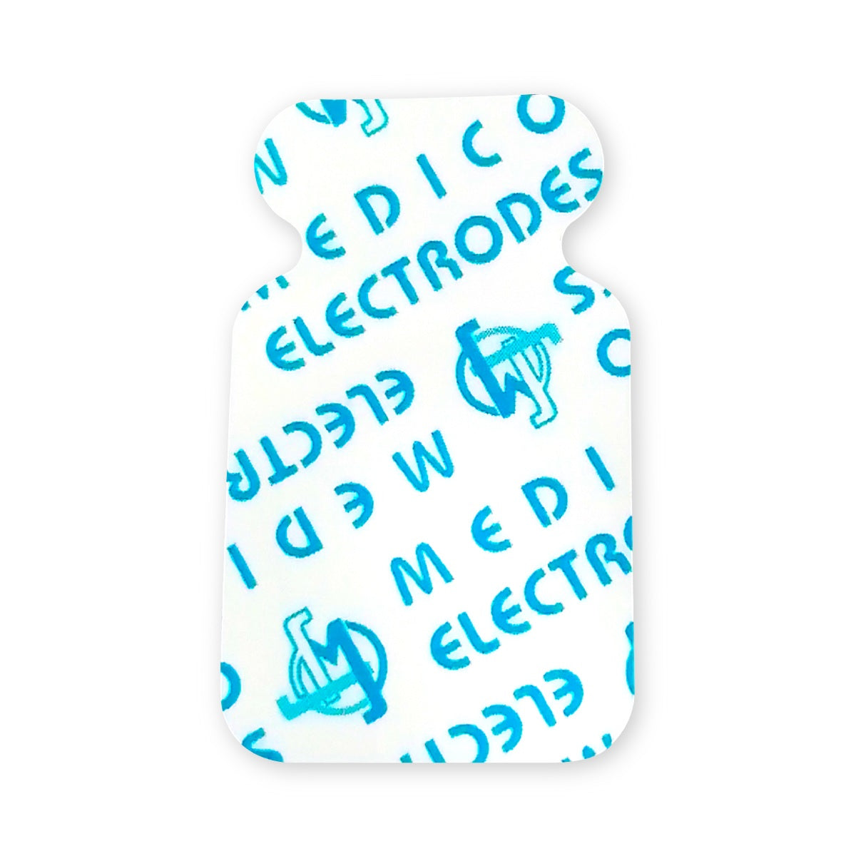 Electrodos de lengüeta Beracah Medica para ECG, caja con 100 piezas en 10 sobres, tamaño 34x21 cm, para monitoreo cardíaco.