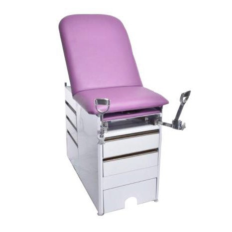Mesa de exploración ginecológica universal Premium Plus de Beracah Medica, con superficie acolchada y ajustes ergonómicos.