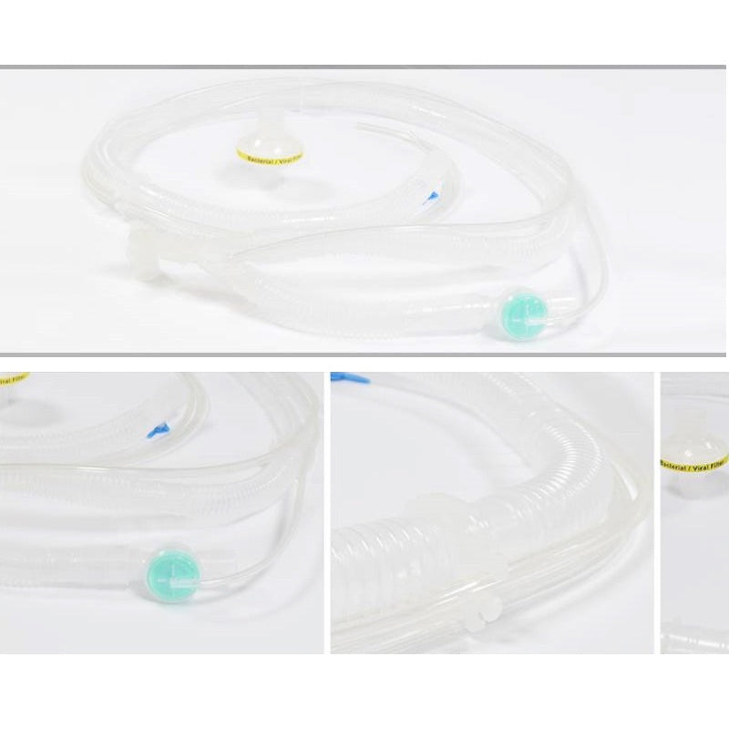 Circuito para ventilador adulto desechable Newport de Beracah Médica, paquete con 10 unidades, componentes médicos y de uso hospitalario.