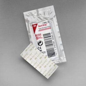 Tiras estériles reforzadas Steri-Strip™ para cierre de heridas, 0.6 x 7.5 cm, caja con 50 sobres, marca Beracah Medica