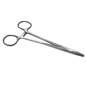 Porta agujas de Mayo Hegar de 14cm de la marca Beracah Medica, herramienta médica económica para suturas y procedimientos.