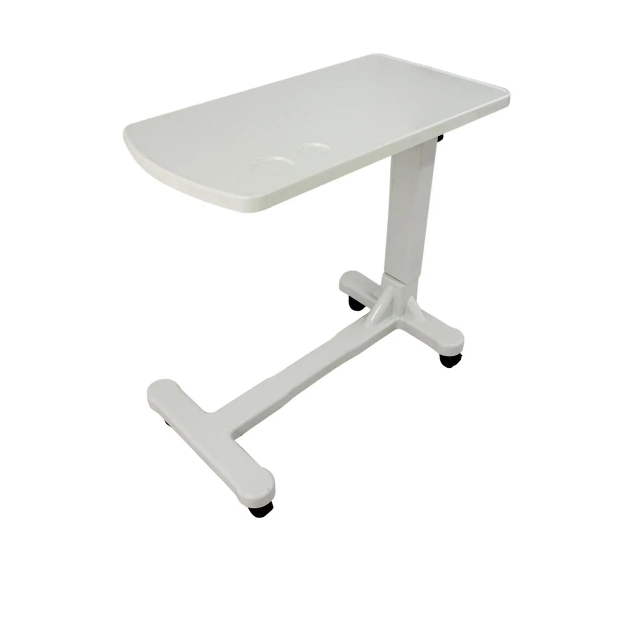Mesa puente hospitalaria ABS de Beracah Médica para alimentos, con superficie resistente y diseño funcional para entornos hospitalarios.