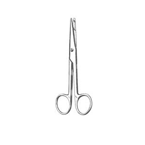 Tijeras Mayo Beracah Medica de 14 cm con punta roma y hojas curvas, ideales para uso médico y profesional en corte preciso