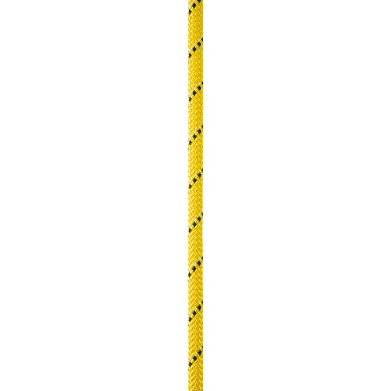 Cuerda semiestática para rescate de 10.5mm x 100m de la marca Beracah Medica, con nudos y detalles en la imagen.